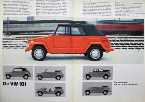 Volkswagen 181 Modelprogram 1970 Carbrochure (0088)